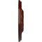 Ekena Millwork Leaf Ceiling Medallion (Canopies up to 4 3/4"), 11 3/8"OD x 3 5/8"ID x 1 1/8"P, Brushed Mahogany CM11LFBMF - alternate 2